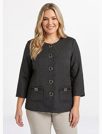 Veste ras de cou manches 3/4 - Afibel