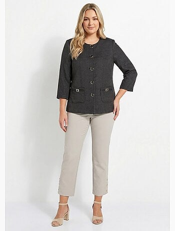 Veste ras de cou manches 3/4 - Afibel