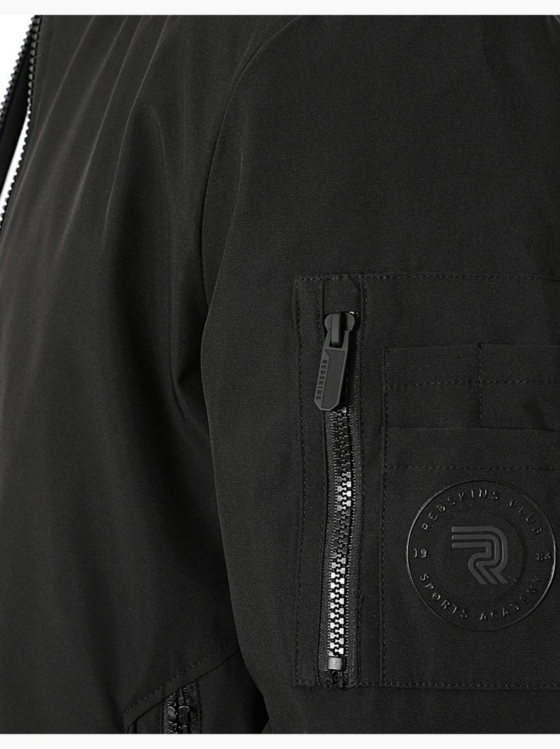 Veste Redskins style bomber Noir - Kiabi