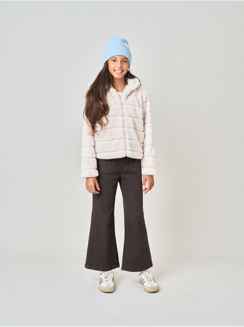 Veste regular fille effet fourrure 'deeluxe' - Kiabi Veste regular fille effet fourrure 'deeluxe' - Kiabi