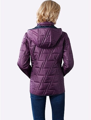 Veste réversible à col montant et poches cousues - taille standard - moda vilona