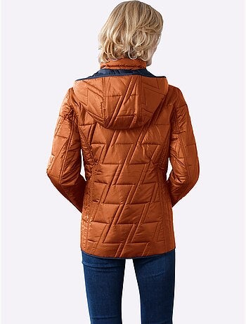 Veste réversible à col montant et poches cousues - taille standard - moda vilona