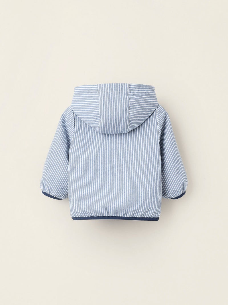 Veste Réversible avec Capuche Amovible Bleu foncé - Kiabi