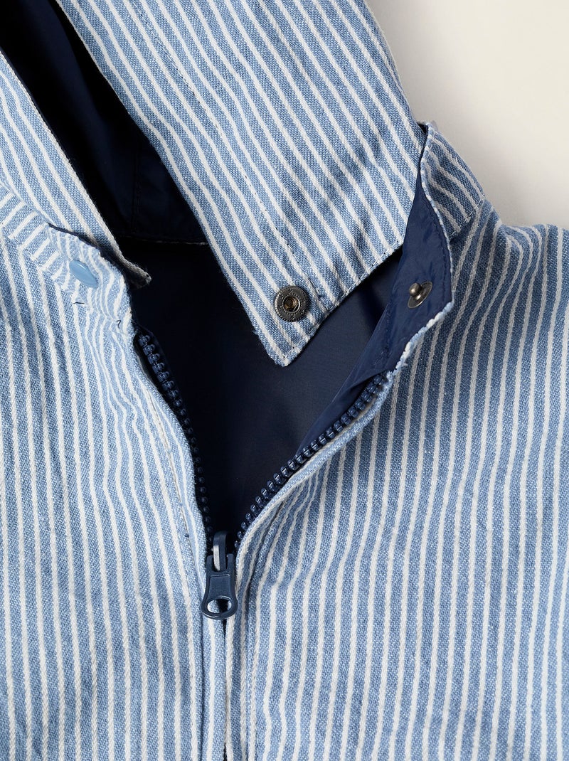 Veste Réversible avec Capuche Amovible Bleu foncé - Kiabi