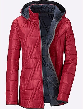 Veste réversible à col montant et poches cousues - taille standard - moda vilona