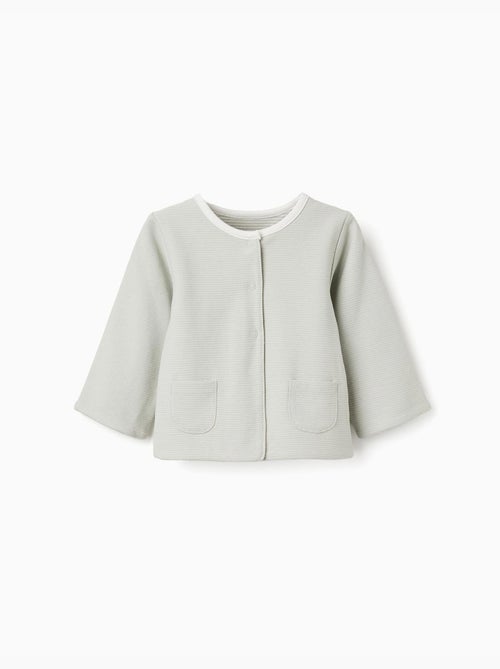 Veste réversible en coton - Kiabi