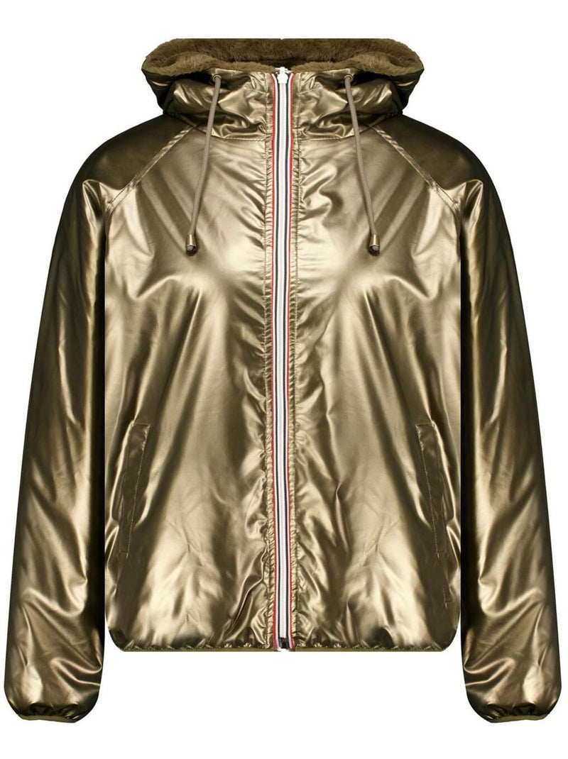 Veste réversible en imitation fourrure  'Deeluxe' Kaki - Kiabi