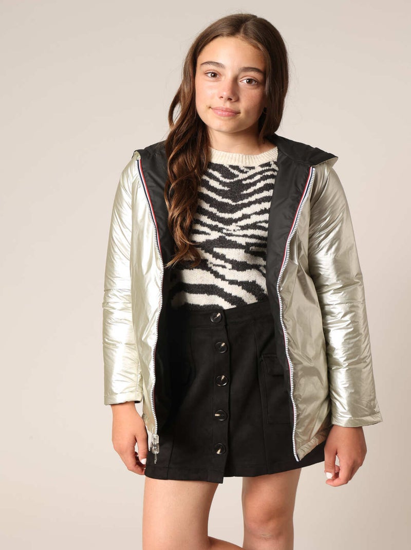 Veste réversible pour fille 'Deeluxe' Noir - Kiabi