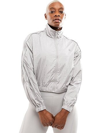 Veste running légère femme fitness femme ueno light gray