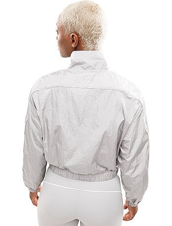 Veste running légère femme fitness femme ueno light gray