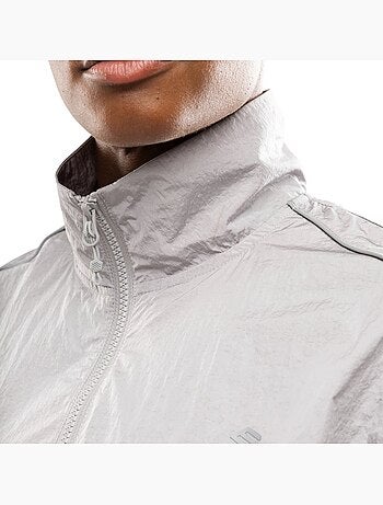 Veste running légère femme fitness femme ueno light gray