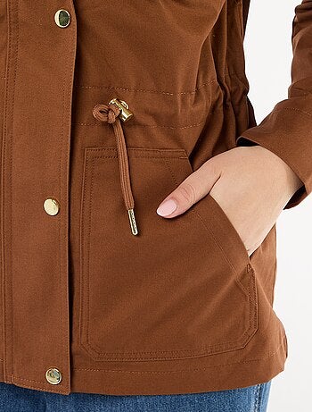 Veste saharienne à pressions devant