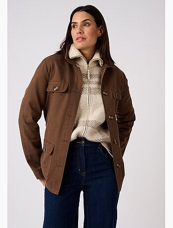 Veste-saharienne mélange Lyocell - Damart
