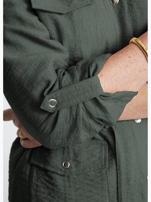Veste saharienne sans col manches longues - Afibel - Kiabi Veste saharienne sans col manches longues - Afibel - Kiabi