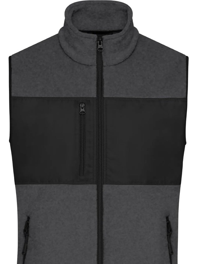 Veste sans manches - james and nicholson Gris chiné - Kiabi
