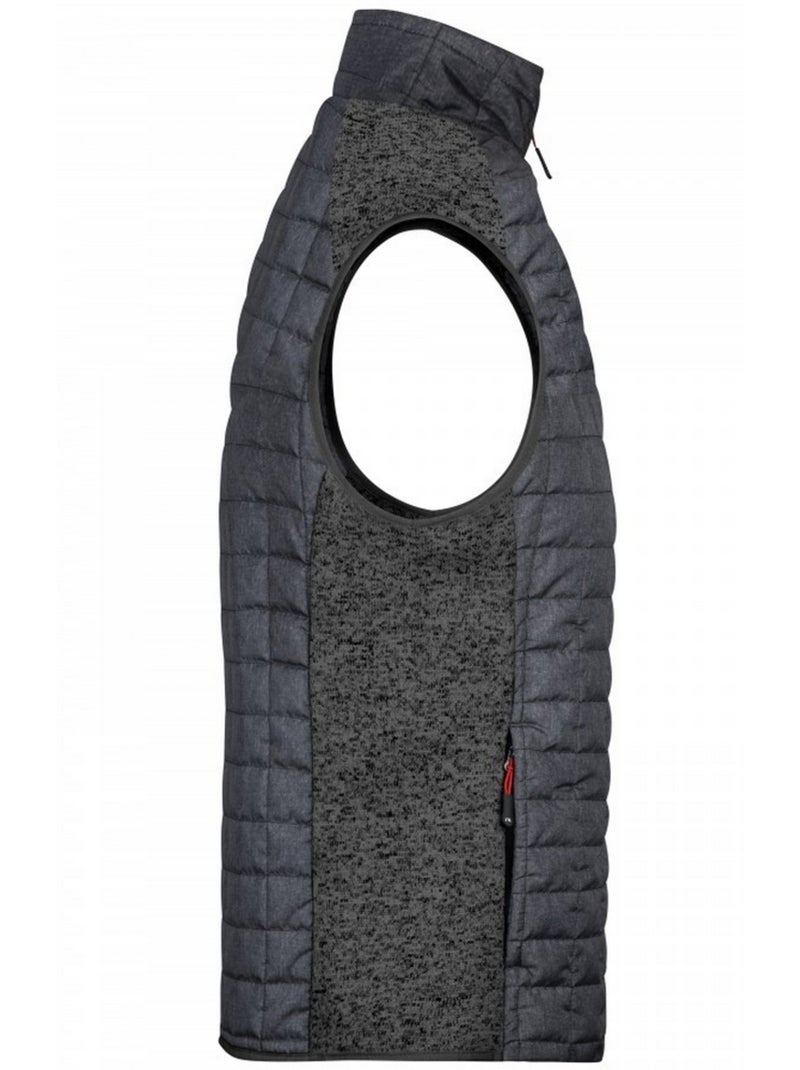 Veste sans manches - james and nicholson Gris tourterelle - Kiabi