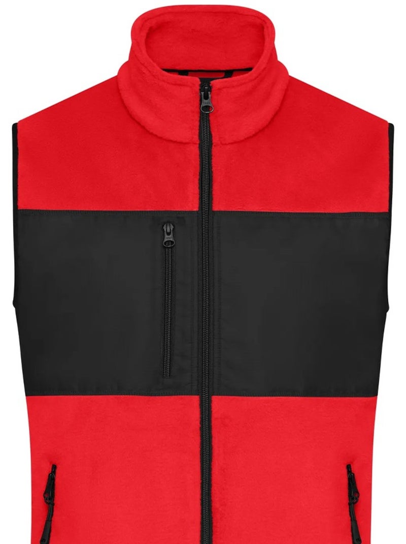 Veste sans manches - james and nicholson Rouge brique - Kiabi
