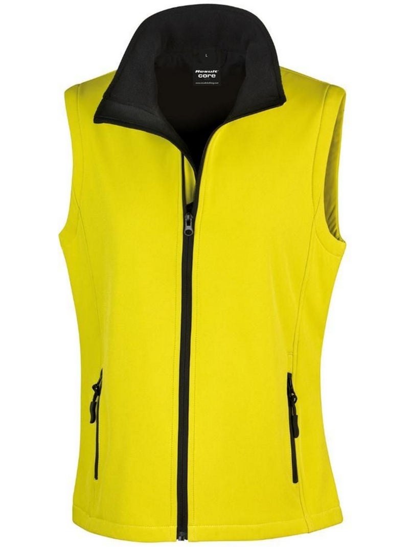 Veste sans manches - result core Jaune pâle - Kiabi