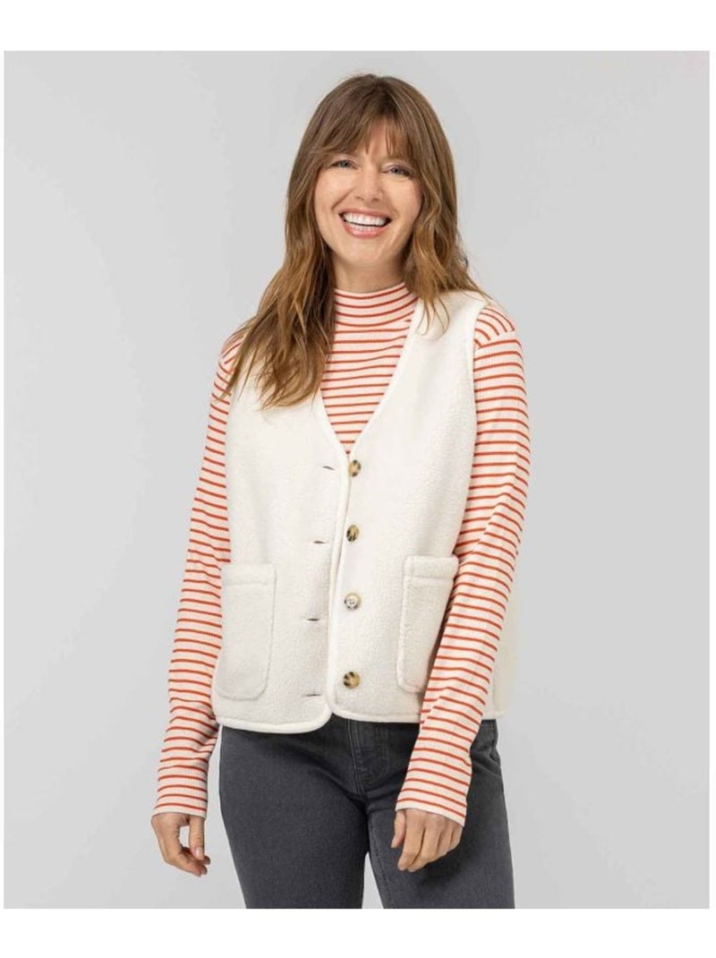 Veste sans manches - Terre de Marins Blanc - Kiabi