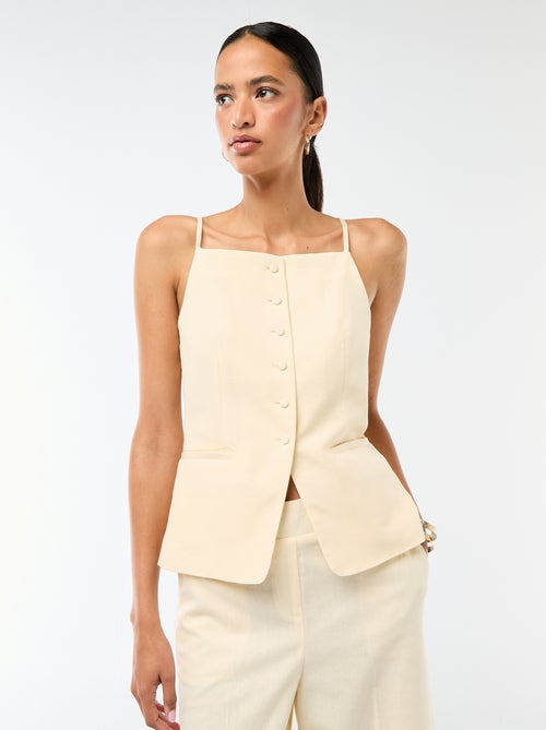 Veste sans manches à bretelles - Kiabi