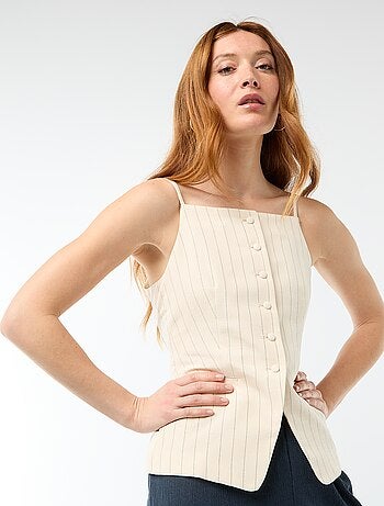 Veste sans manches à bretelles
