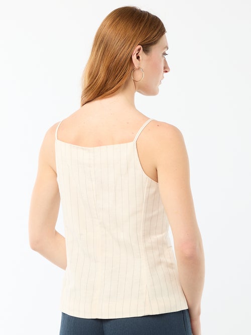 Veste sans manches à bretelles - Kiabi