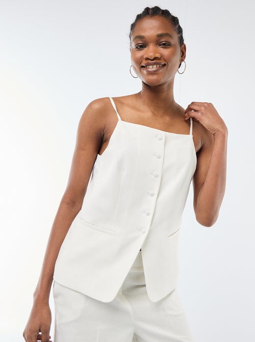 Veste sans manches à bretelles - Kiabi