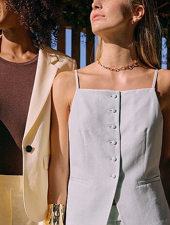 Veste sans manches à bretelles