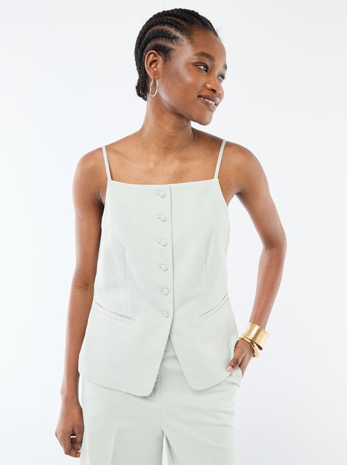 Veste sans manches à bretelles - Kiabi