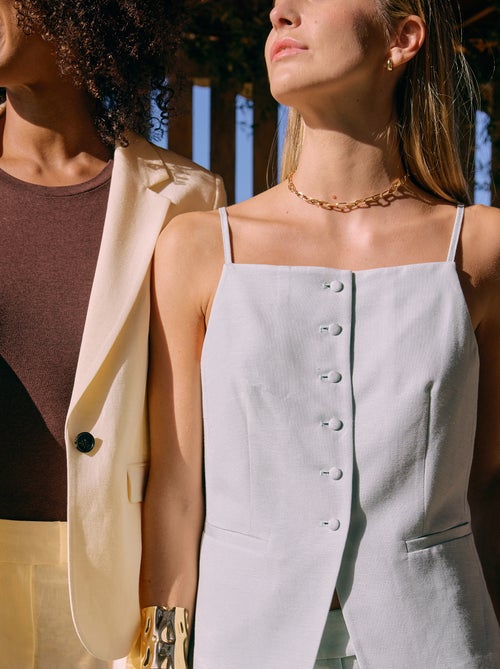 Veste sans manches à bretelles - Kiabi