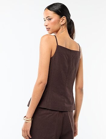 Veste sans manches à bretelles