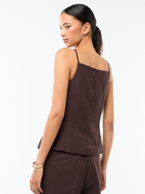 Veste sans manches à bretelles - Kiabi