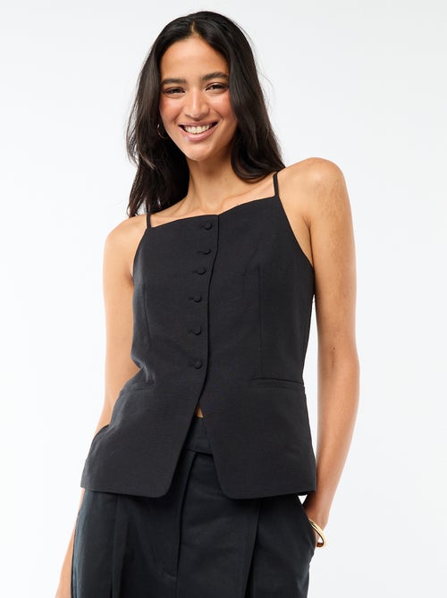 Veste sans manches à bretelles - Kiabi