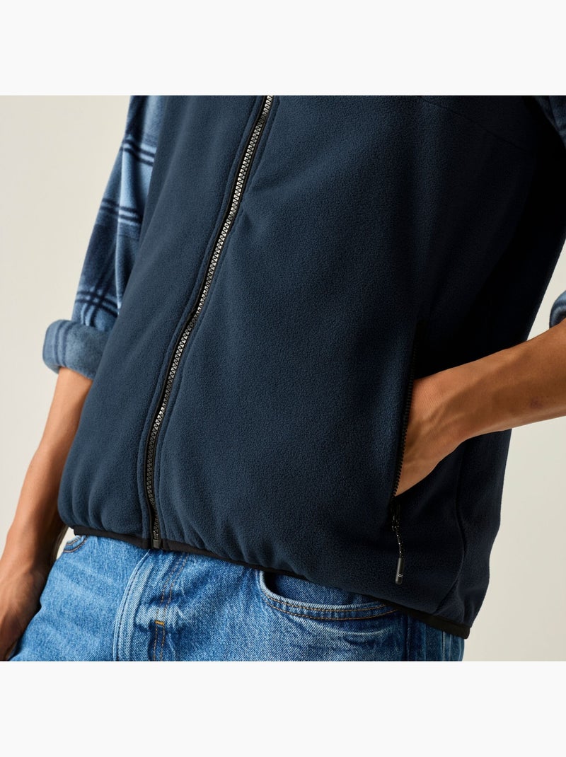 Veste sans manches à col montant motif/style panneau contrasté frankie - regatta professional Bleu marine - Kiabi