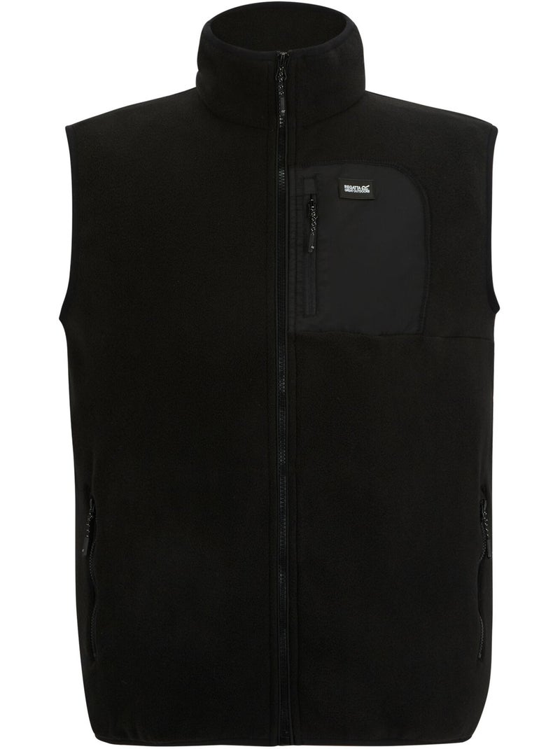 Veste sans manches à col montant motif/style panneau contrasté frankie - regatta professional Noir - Kiabi