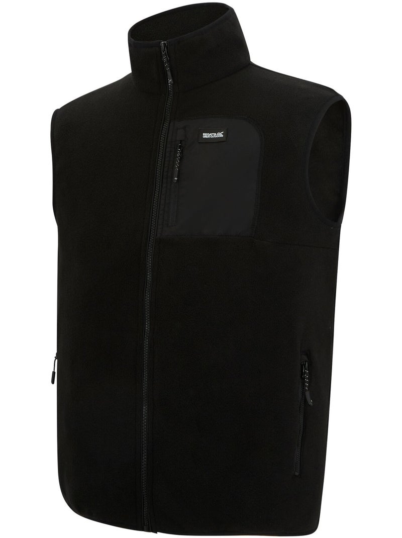 Veste sans manches à col montant motif/style panneau contrasté frankie - regatta professional Noir - Kiabi