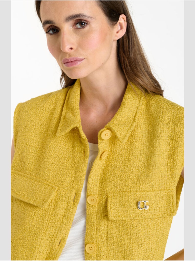 Veste sans manches arley 'le temps des cerises' Jaune - Kiabi