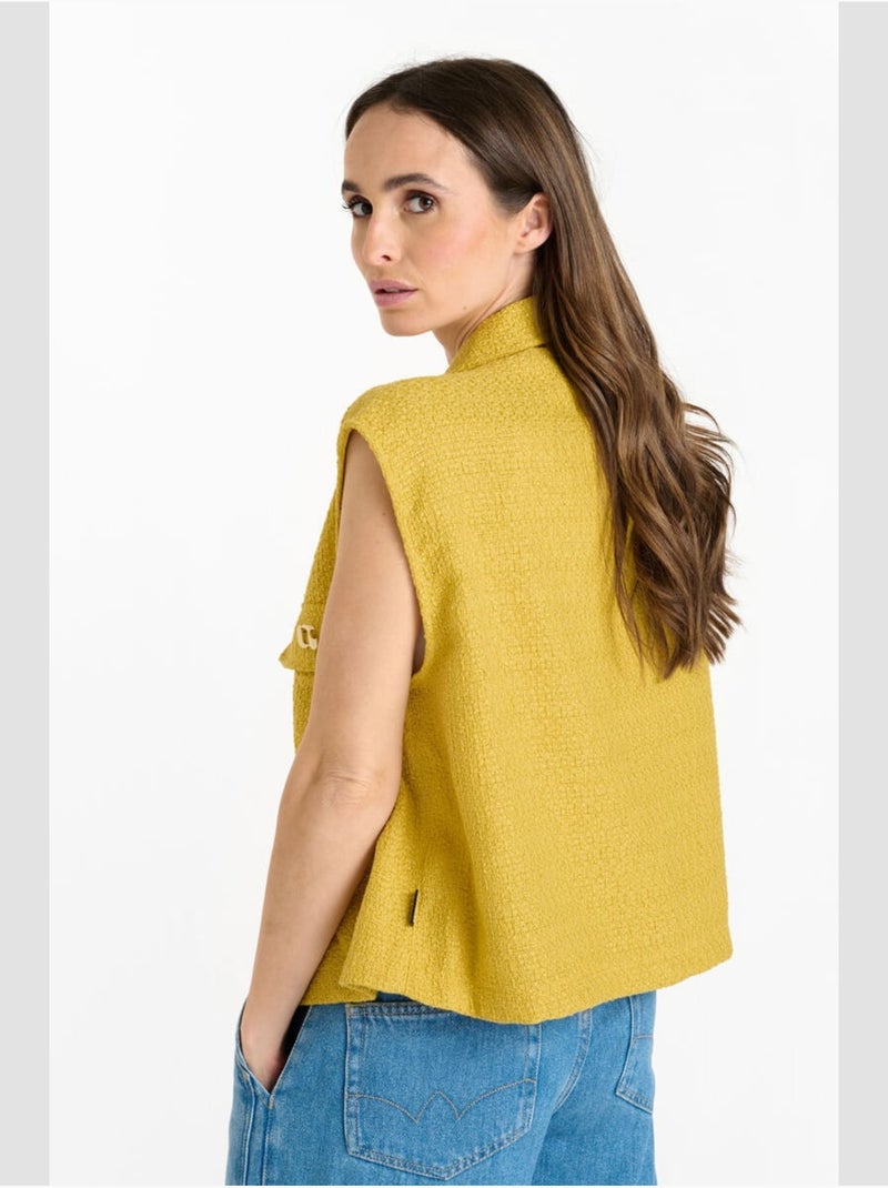 Veste sans manches arley 'le temps des cerises' Jaune - Kiabi