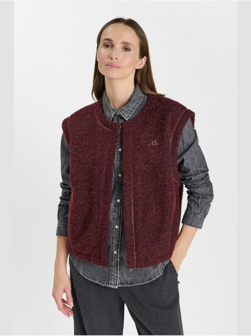 Veste sans manches badis 'le temps des cerises' Rouge - Kiabi