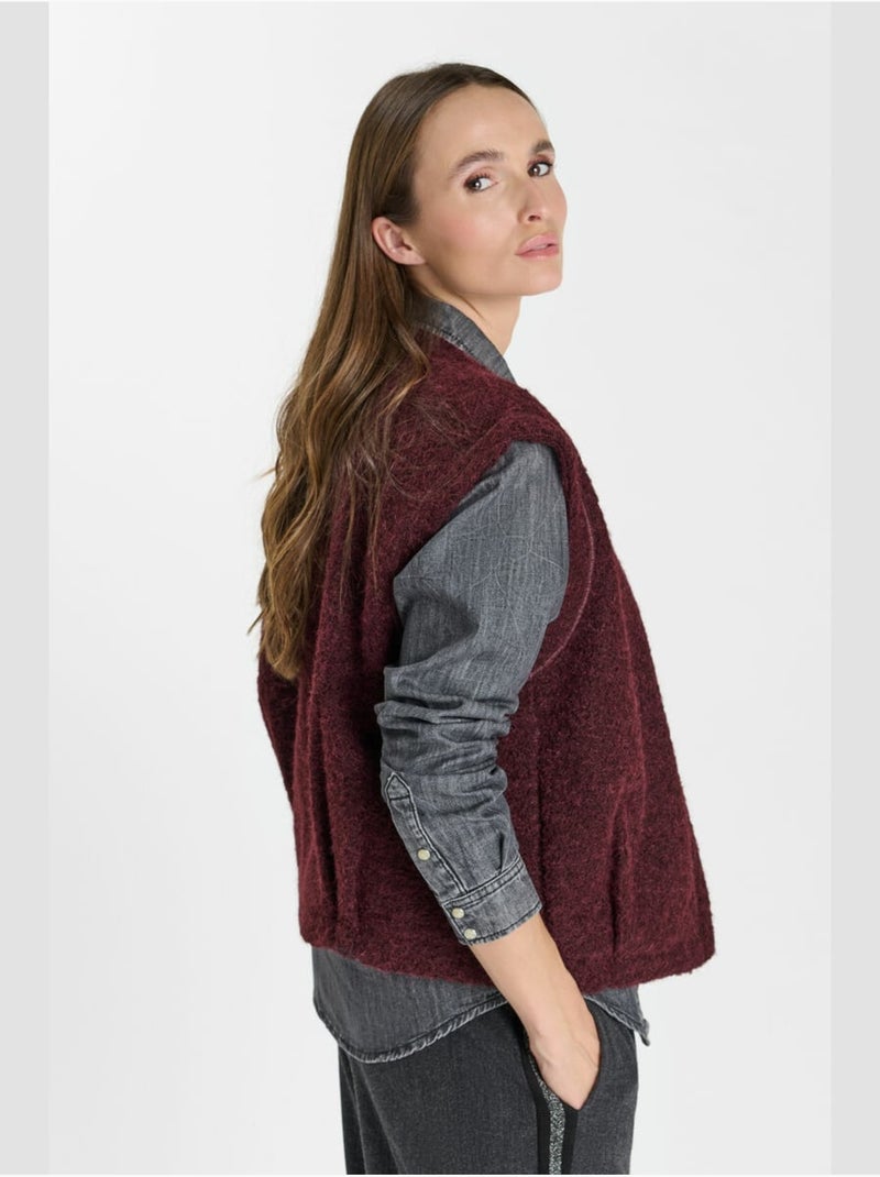 Veste sans manches badis 'le temps des cerises' Rouge - Kiabi