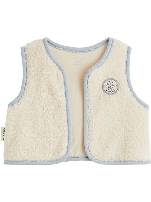 Veste sans manches bébé en sherpa voix lactée - Kiabi Veste sans manches bébé en sherpa voix lactée - Kiabi