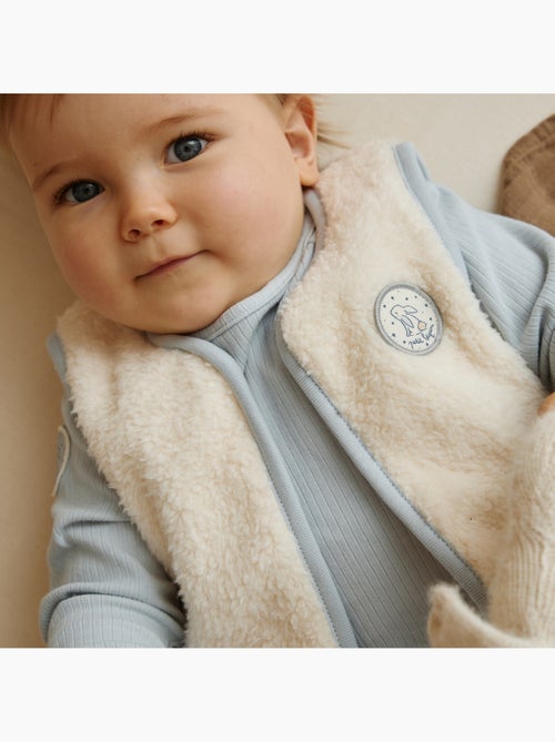 Veste sans manches bébé en sherpa voix lactée - Kiabi Veste sans manches bébé en sherpa voix lactée - Kiabi