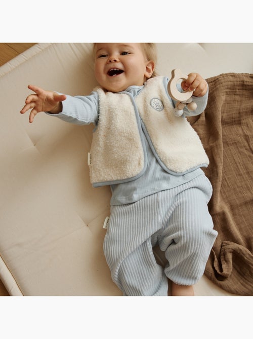 Veste sans manches bébé en sherpa voix lactée - Kiabi Veste sans manches bébé en sherpa voix lactée - Kiabi
