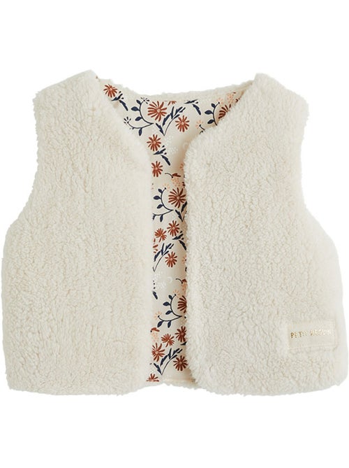 Veste sans manches bébé réversible en sherpa ollie - Kiabi Veste sans manches bébé réversible en sherpa ollie - Kiabi