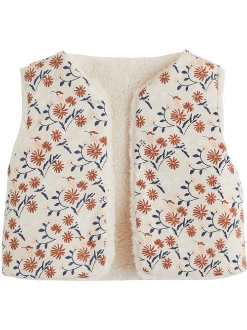 Veste sans manches bébé réversible en sherpa ollie - Kiabi Veste sans manches bébé réversible en sherpa ollie - Kiabi