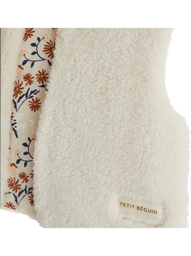 Veste sans manches bébé réversible en sherpa ollie Beige clair - Kiabi