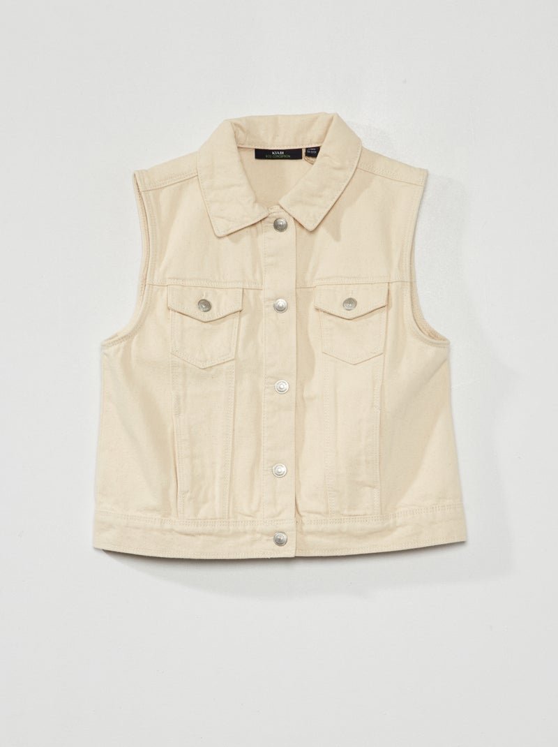 Veste sans manches Beige - Kiabi