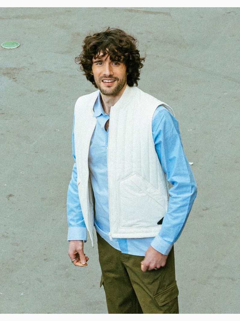 Veste sans manches Casual   - New Man Blanc - Kiabi