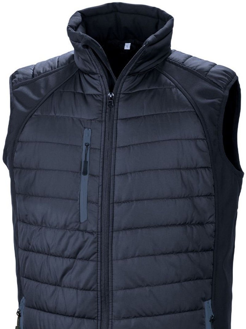 Veste sans manches compass - result genuine recycled Bleu marine - Kiabi