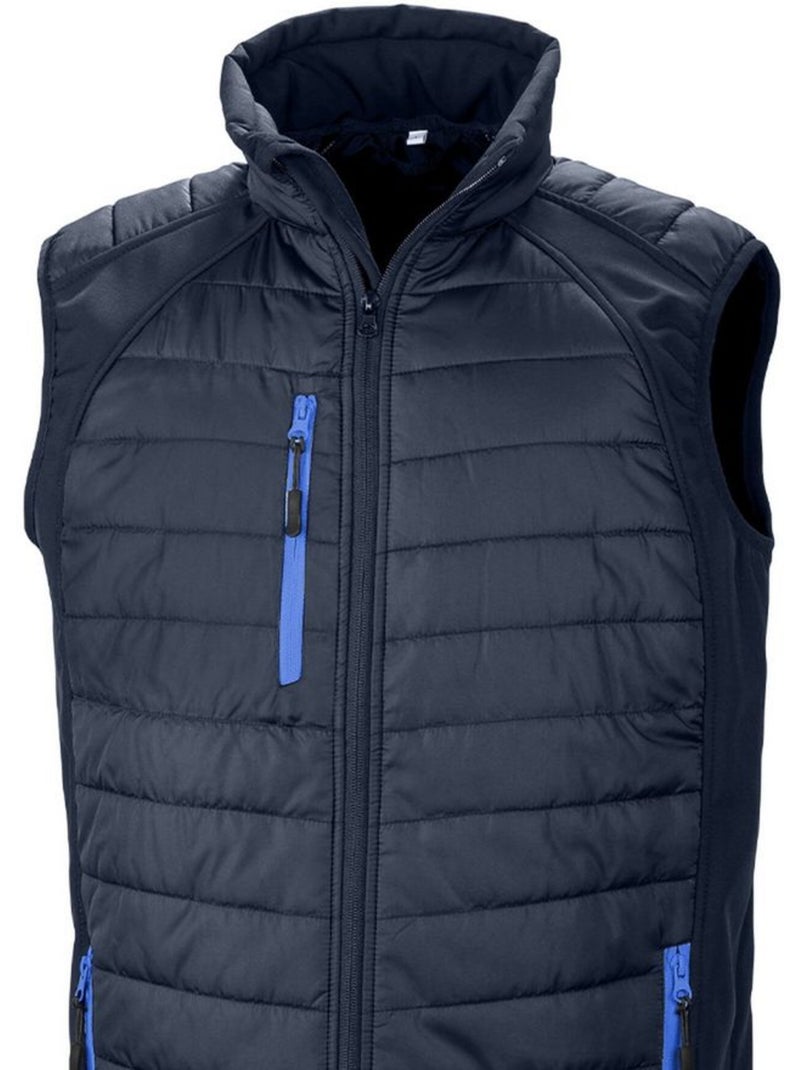 Veste sans manches compass - result genuine recycled Bleu marine - Kiabi
